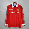 Manchester United 1998/1999 Retro Home Long Sleeve BECKHAM 7
