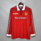 Manchester United 1998/1999 Retro Home Long Sleeve BECKHAM 7