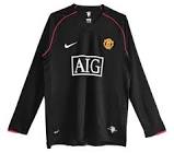 Manchester United 2007/2008 Retro Mens Away Long Sleeve